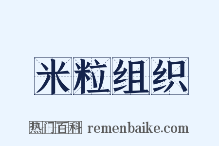 米粒组织是什么意思的图片